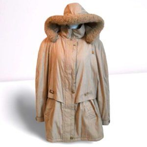 NY CLASSICS COAT WITH DETACHABLE HOOD, SIZE 18/20